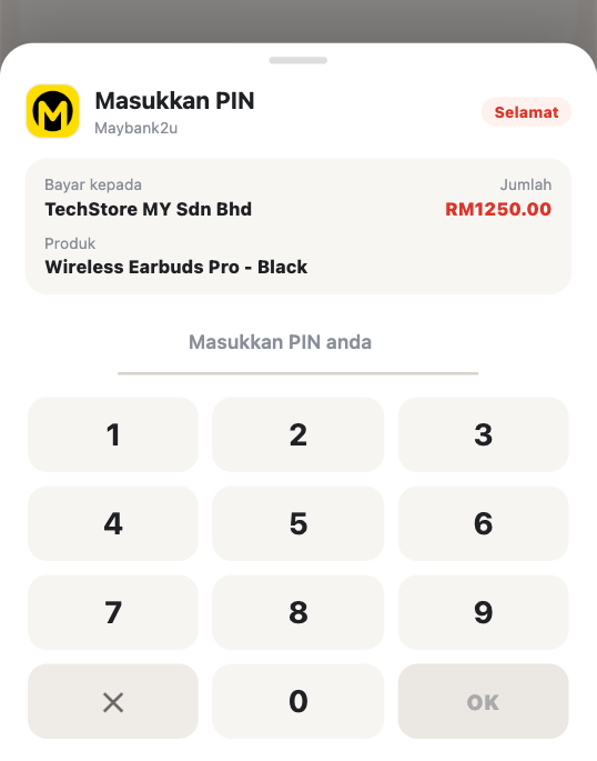 Trang checkout giả